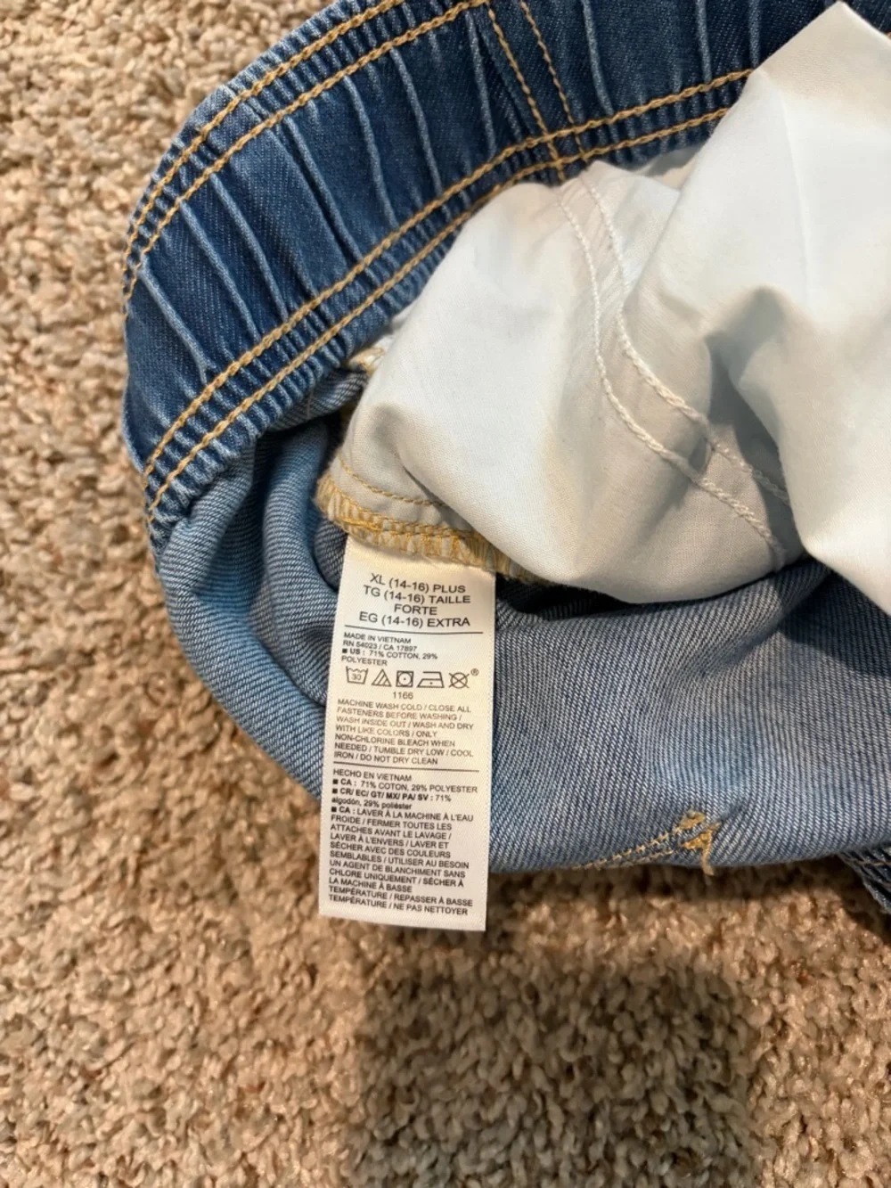 Old Navy Kids Wide-Leg Denim Pants - Blue